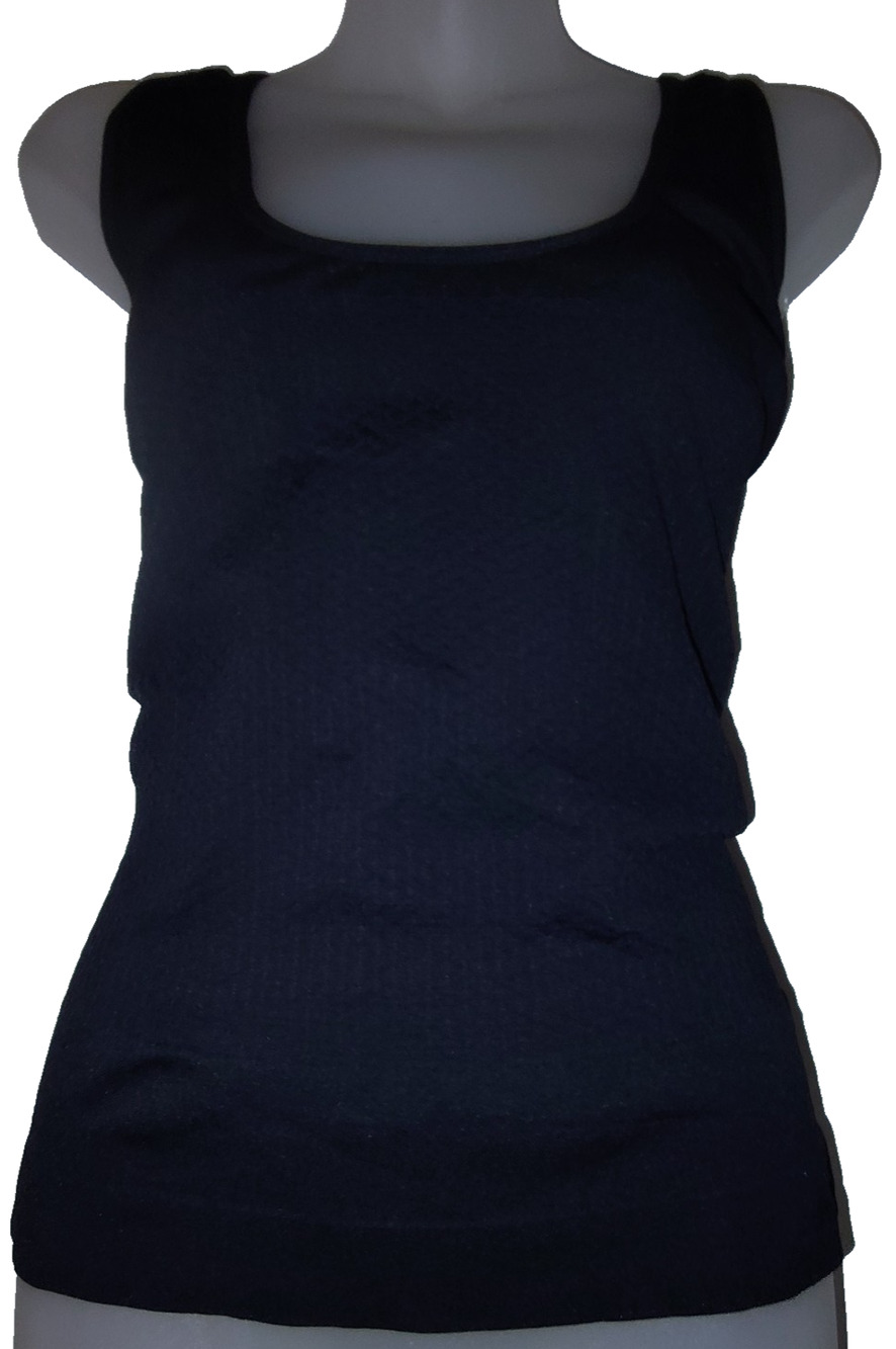 Kathy Ireland Women’s Black Sleeveless Scoop Neck Top Size 2X BG22
